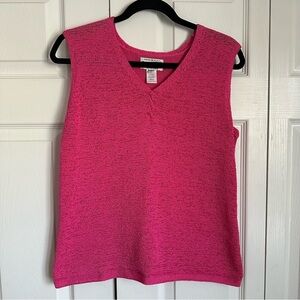Vintage Pendleton Womens V-Neck Tank Vest Sz M Preppy Career Layer Easter Spring